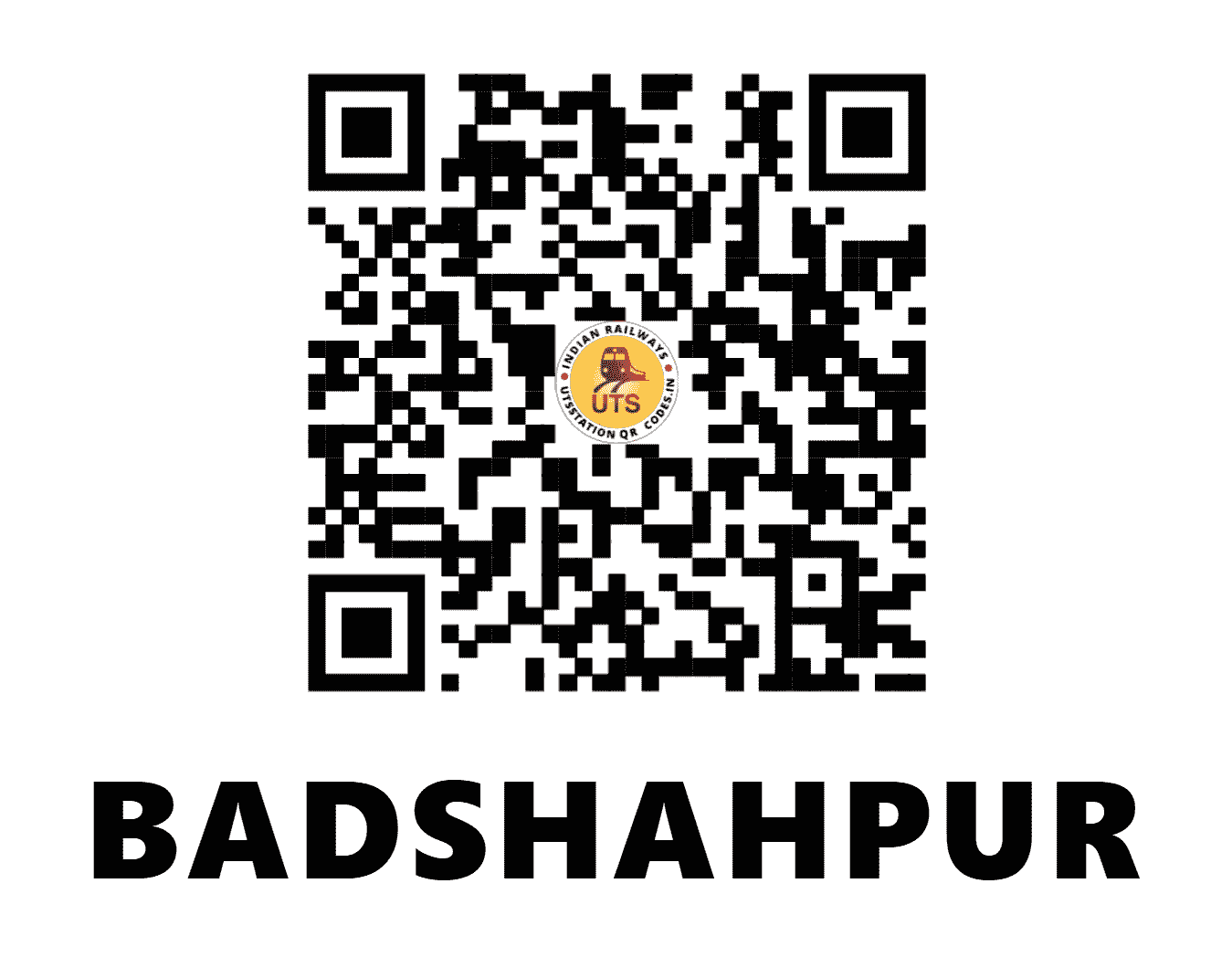 UTS QR Code for BADSHAHPUR - BSE - NR (UTTAR PRADESH)